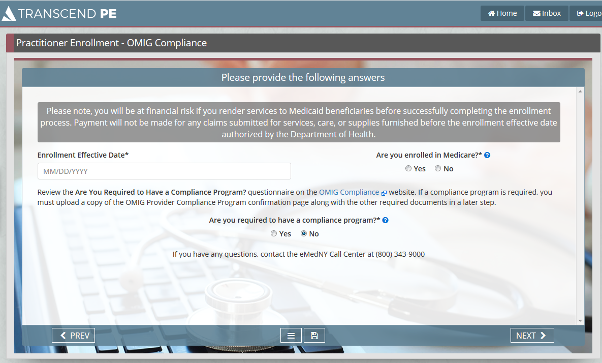 On-screen Text --- External Link and Warning