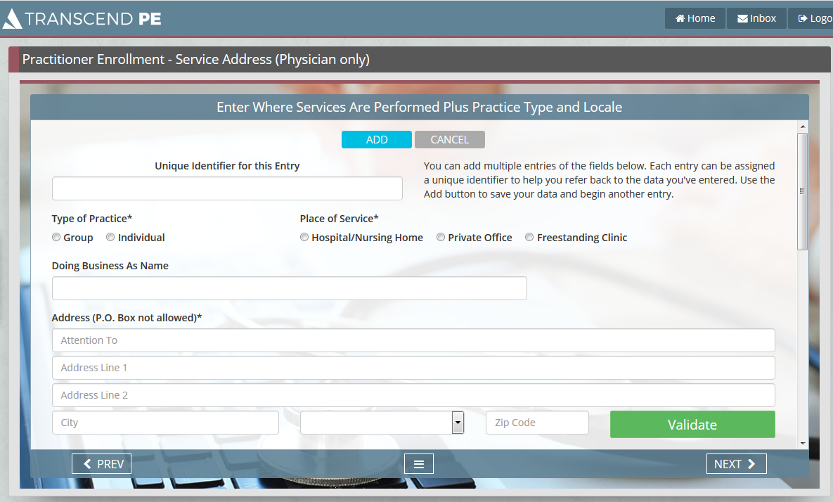 On-screen Text --- Multiple Repeating Entries Instructions